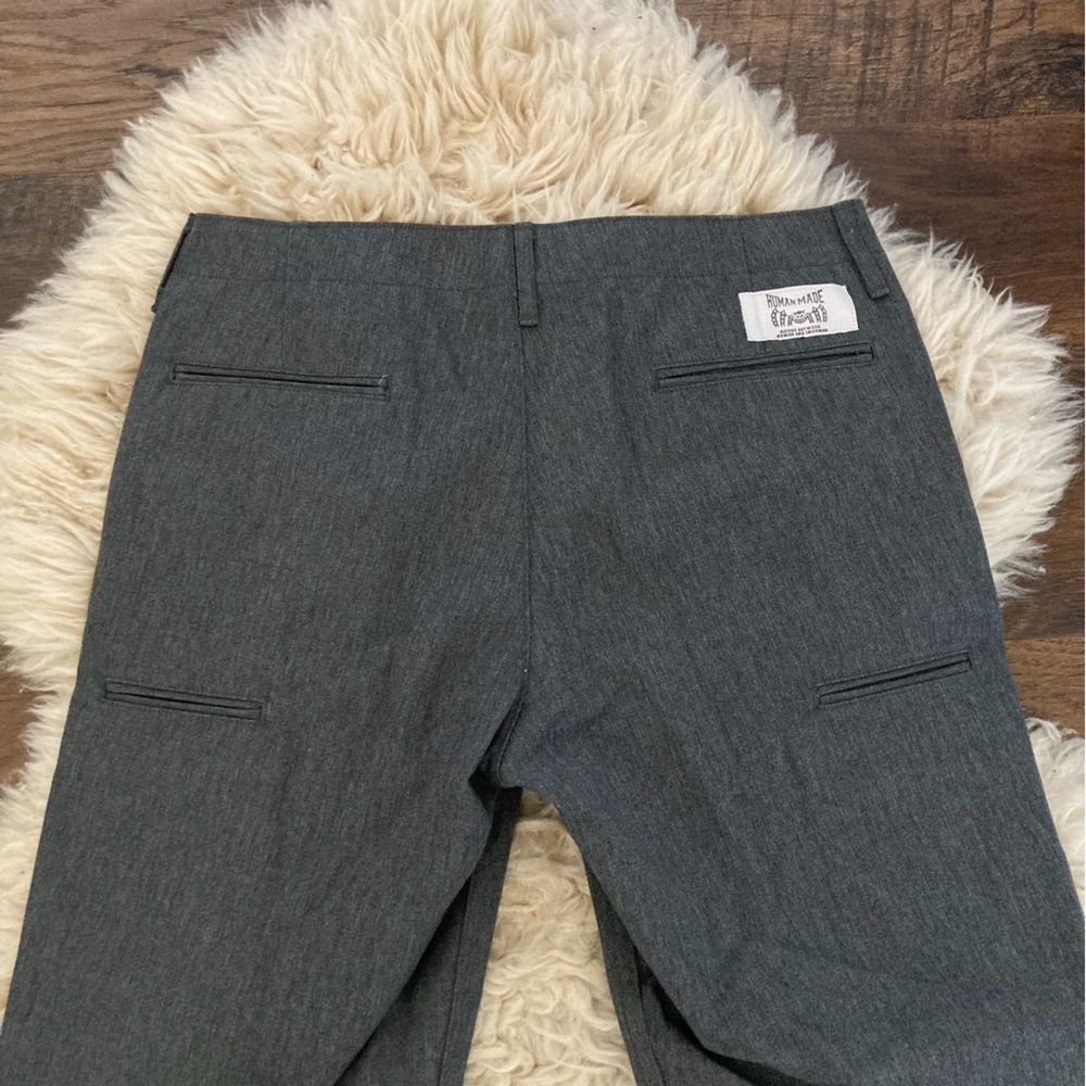 Human Made X Cactus Plant Flea Market Gray Cropped Work Pant Shorts Sz S 30 - Picture 4 of 9